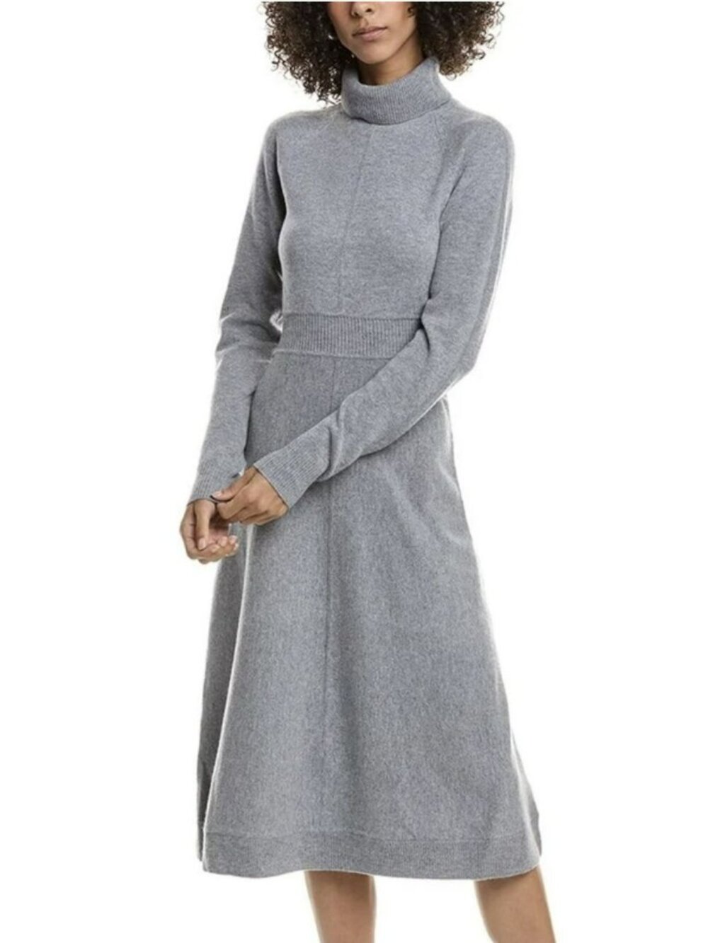 Derek Lam 10 Crosby Wool Sweater Turtleneck Midi Dress Sz XL New